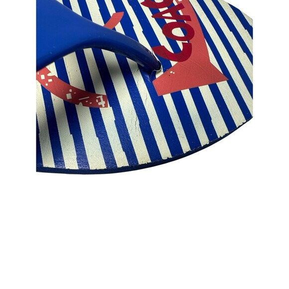 Coach Kali Jelly Popular Nautical Striped Flip Flops Size 8 B Fast Shipping - Picture 12 of 16